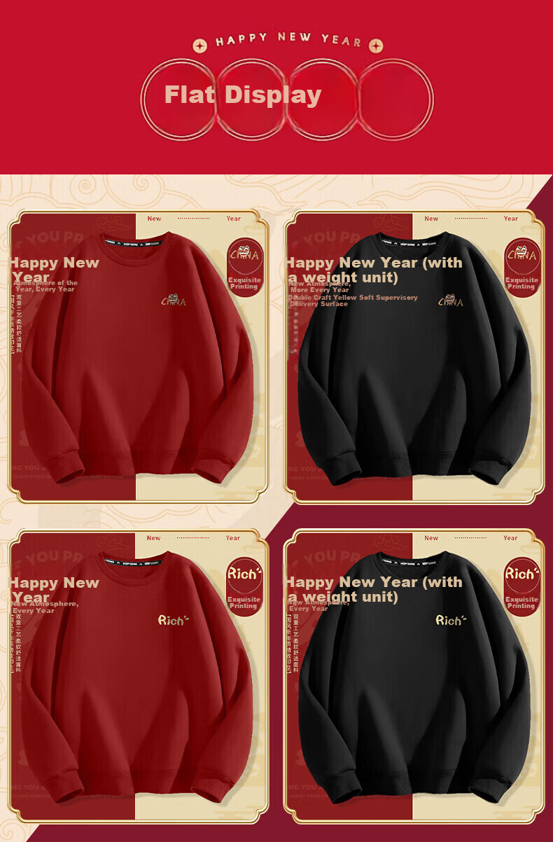 Jeanswest Unisex Hoodie 2026 New Year Edition Red XL Year of the Horse Lucky Red Shirt 10