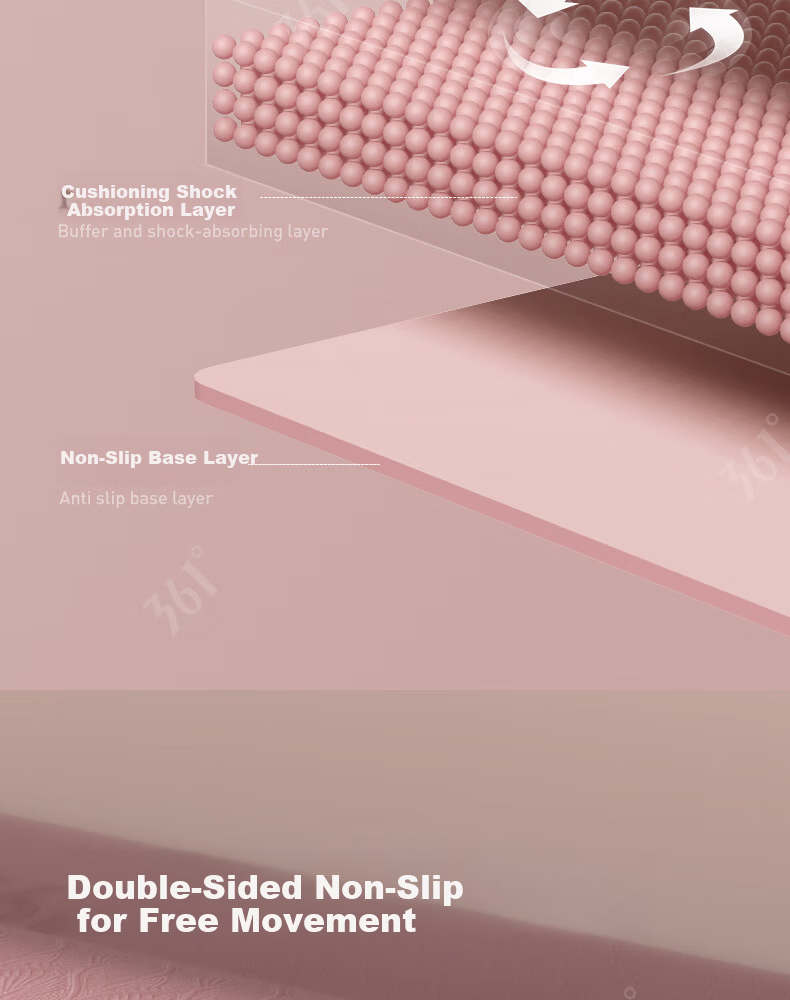 361° Double Yoga Mat Extra Large Thickened Non-Slip Shockproof Silent Exercise Mat for Home Fitness 6