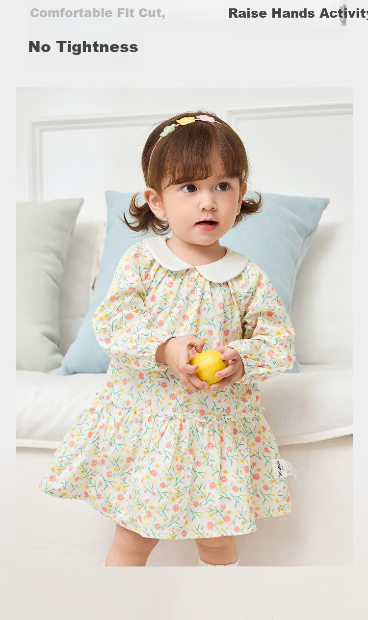 Balabala [balaOne] Kids Children's Dress Girls 2026 Spring Printed Short Skirt 6