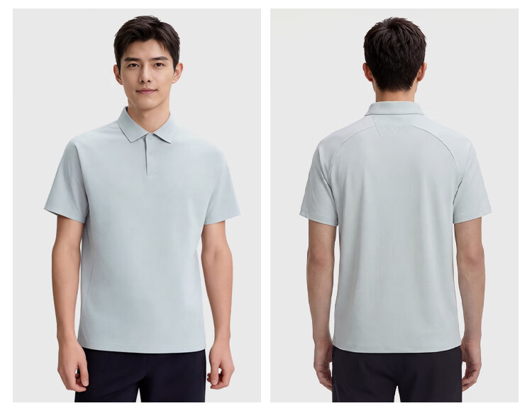 JD Jingzao Sports Quick-Dry Polo Shirt New Summer Sun Protection Outdoor Running Fitness Casual Short Sleeve Men Dark Blue XL 20