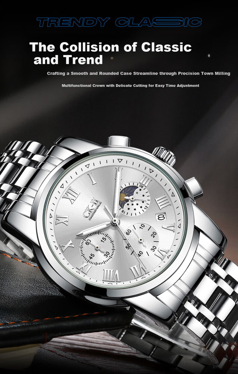 MARK FAIRWHALE Birthday Gift, Small CK Collaboration Men's Watch, Business Style, 2026 New Model, Top Ten Famous Watches, Wristwatch 5039 6