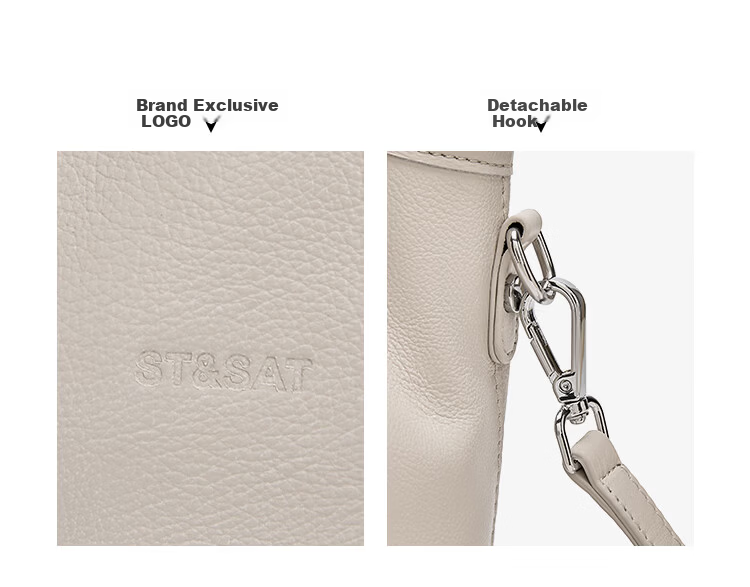 St&Sat Women's Soft Cowhide Handbag New Lady Diana Bag Shoulder Crossbody Small Tote Birthday Gift 9