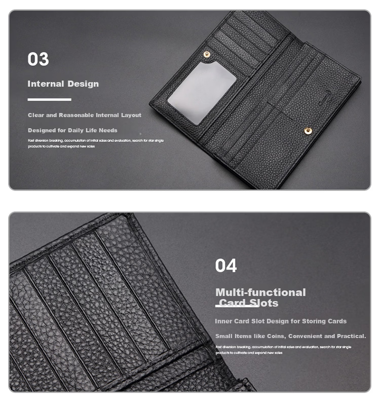CROCODILE Goddess Festival First Layer Cowhide Simple Long Women's Wallet Bee 20% Off Ticket Holder Birthday Gift for Women 12