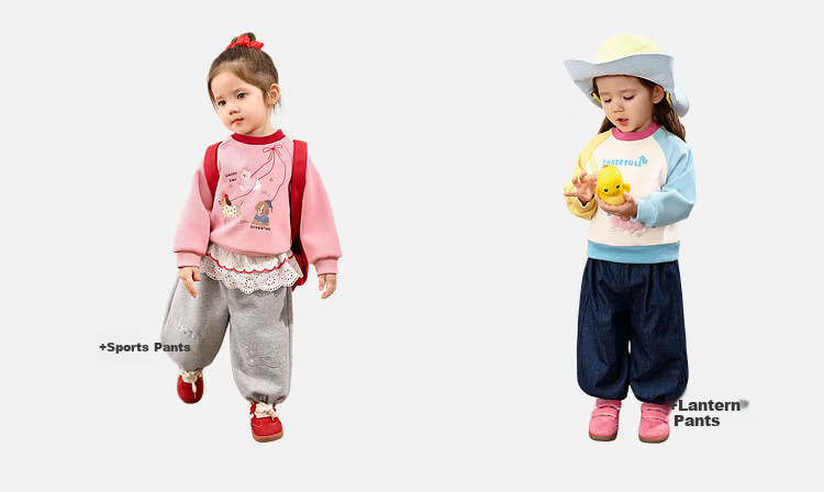 LUSON Little O Dad Baby Girl Toddler Raglan Sleeve Autumn Cartoon Cute Casual Sweatshirt New Year Outfit 4
