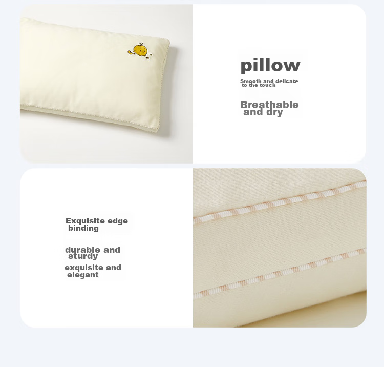 Luolaikids Pillow, 100% Cotton And Silk Protective Pillow, Maternal And Infant Class A Breathable Baby Pillow Core, Single Pillow, 40*60cm 11