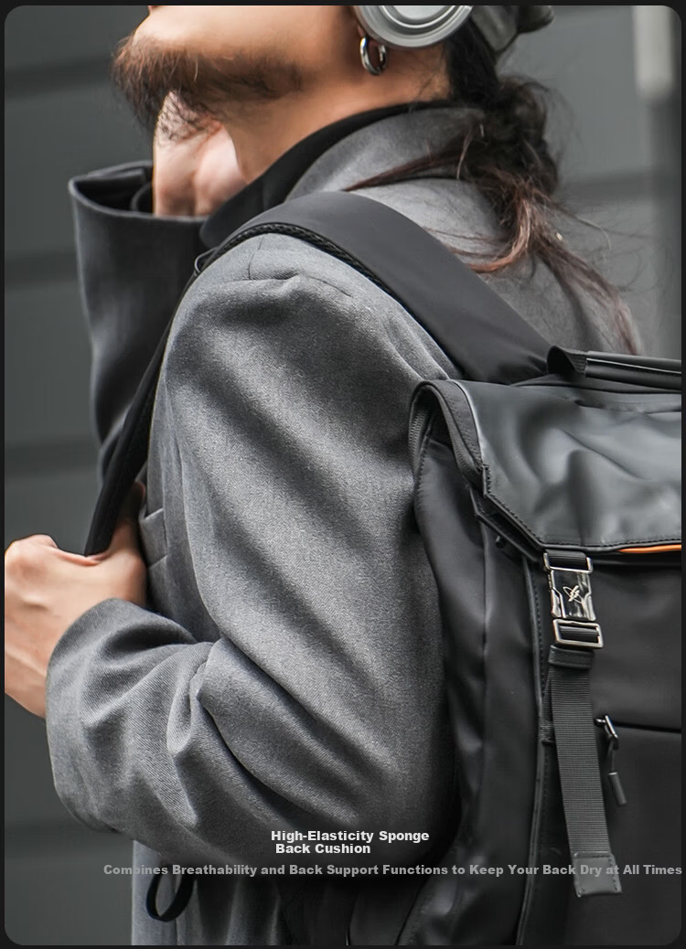 GYXX Lingyun 2 Men's Business Large Capacity Backpack Commuter Laptop Bag Lightweight Stylish 19