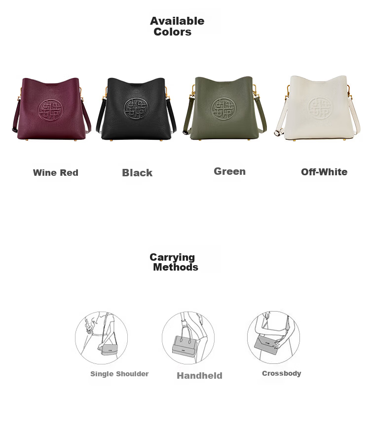 Hush Puppies Women's Trendy Bucket Bag Crossbody Shoulder Bag Large Capacity Birthday Gift for Girlfriend and Wife 7