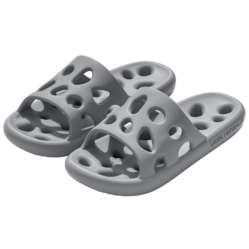 TZLDN Men's Antibacterial Bathroom Shower Slippers Hollow Quick-Dry Breathable EVA Summer Shower Sandals