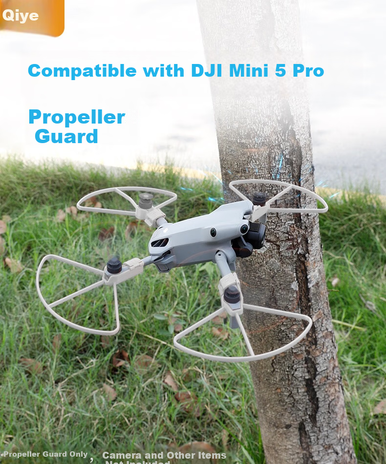 Qiye Crash Protection Ring Guard Compatible with DJI Mini 5 Pro Drone Propeller Protector Wing Guard Mini 5 Accessories Gray 1