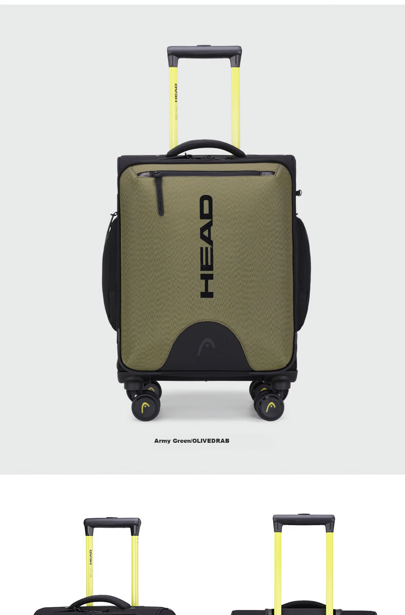 HEAD Lightweight 20-inch Carry-on Soft Luggage Large Capacity Ski Travel Suitcase Tennis Racket Bag 11