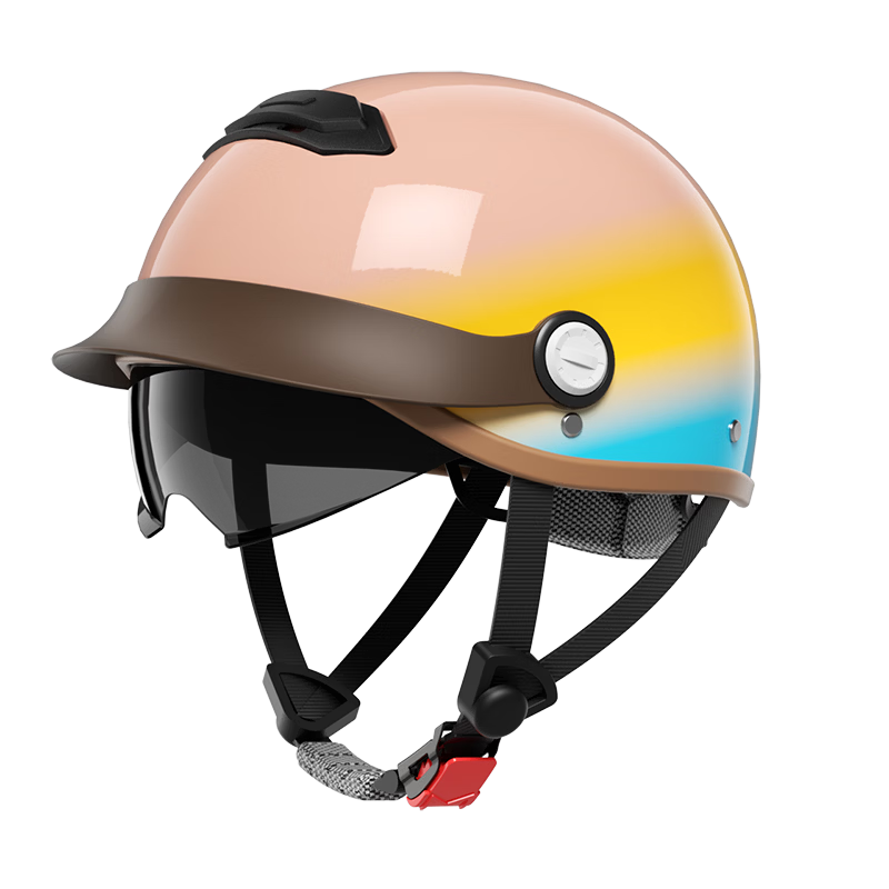AD New National Standard Class A 3C Certified Electric Vehicle Helmet Unisex Summer Sun Protection Electric Bike Safety Helmet Women's Four-Season Universal Riding Half Helmet Motorcycle Helmet 895 Co
