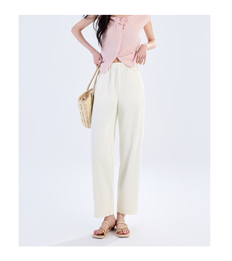 Free Style Women's Nine-Point Harem Pants Summer Thin High Waist Slim Loose Straight-Leg Casual Trousers 2026 New Arrival 16