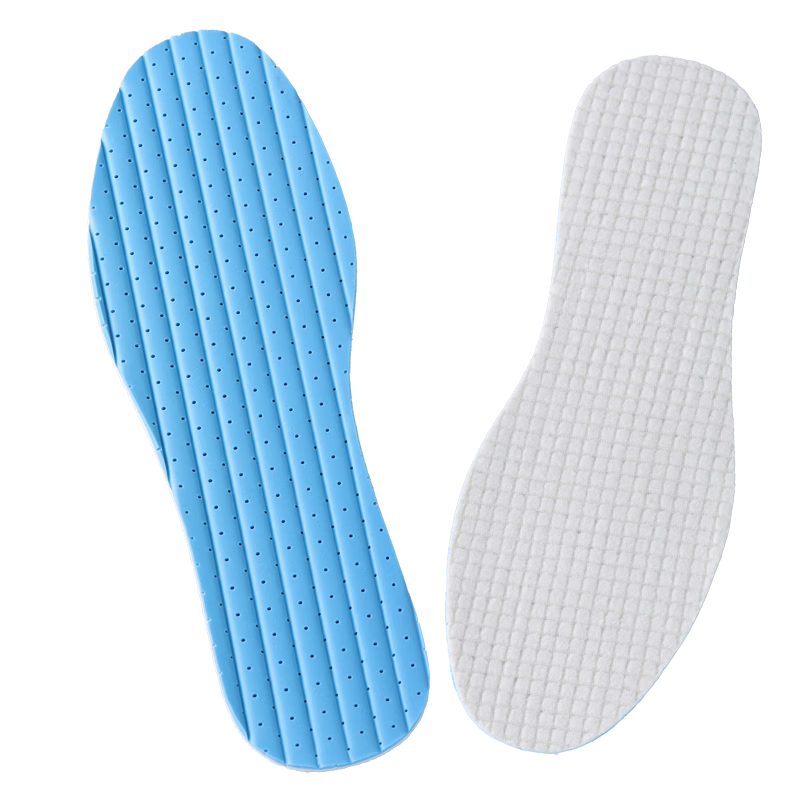 FOOTOPPO Antibacterial Latex Insoles for Men Summer Ultra-Thin Soft Elastic Insoles Military Training Sports Shock Absorption Sweat-Absorbing Breathable Thin Insoles