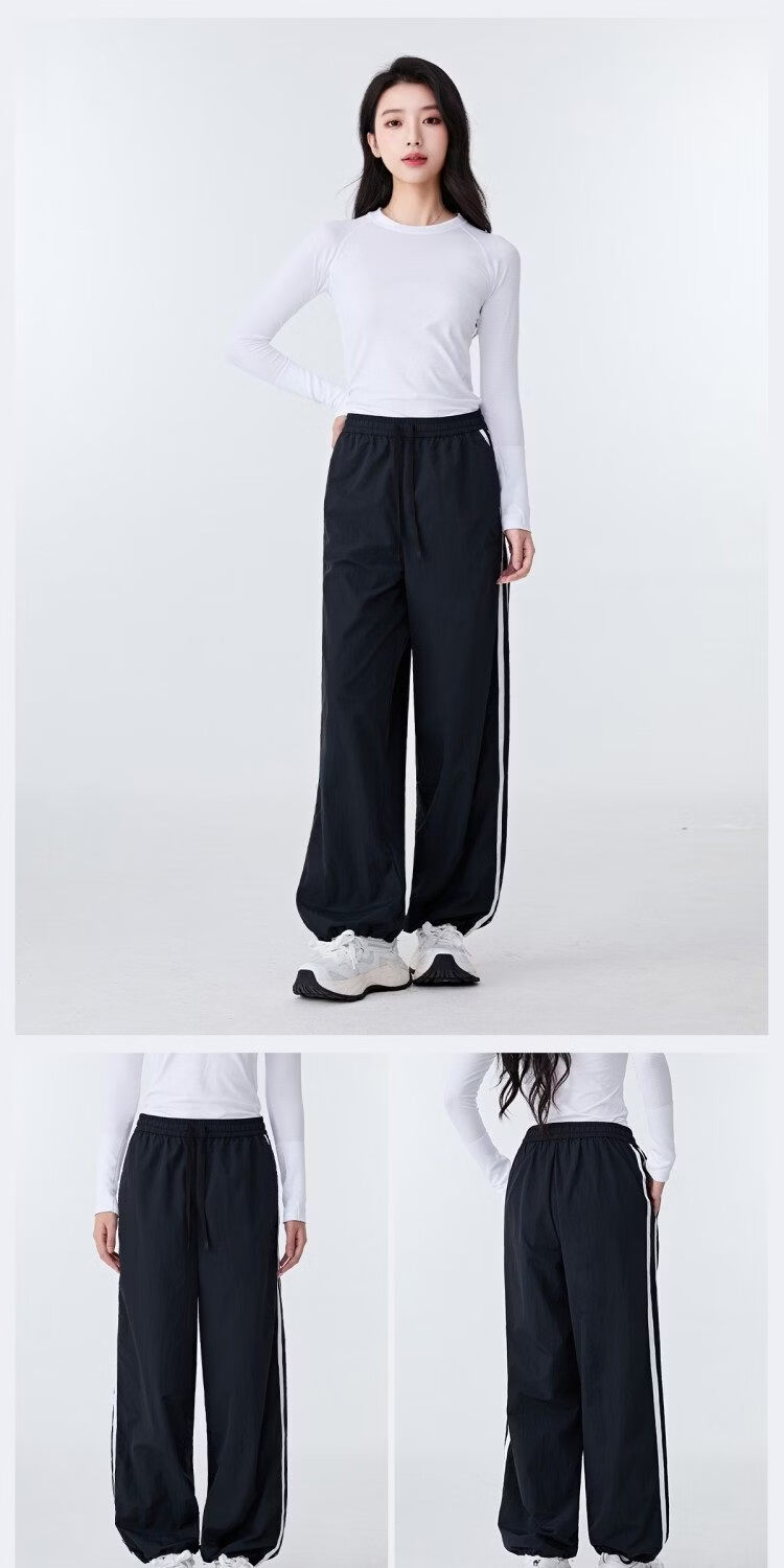 CAMEL Outdoor Sun Protection Straight-Leg Pants 2026 Spring Summer New Women's Moisture-Wicking Quick-Dry Lightweight Breathable Trousers 6