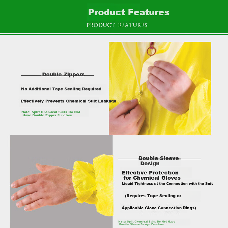 Ansell 3000 Two-Piece Protective Suit C-Level Hazardous Chemicals Transport Acid-Resistant and Alkali-Resistant Chemical Protective Suit Laboratory Workwear Two-Piece Chemical Protective Suit S 1
