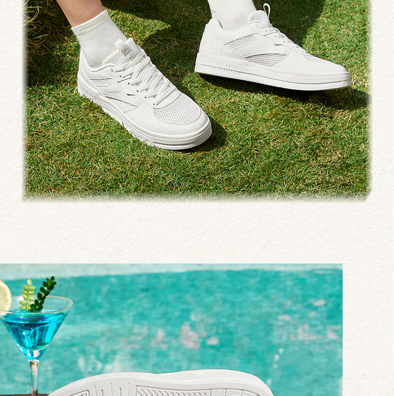 361° Men's Sports Shoes Spring Summer Breathable Classic Retro Versatile Thick Sole Casual Sneakers 672626621-1 9