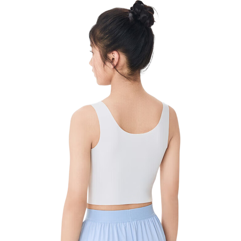 BALABALA Girls' Camisole Undershirt, Children's Underwear, Training Bra for Puberty, Prevents Nipple Show-Through, Adjustable Size, 208924195009