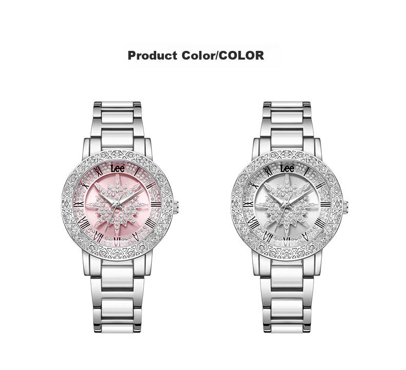 Lee Women's Watch Simple Luxury Student Small Niche High-End Feel Gift for Women Birthday Women's Day F534 Pink 9