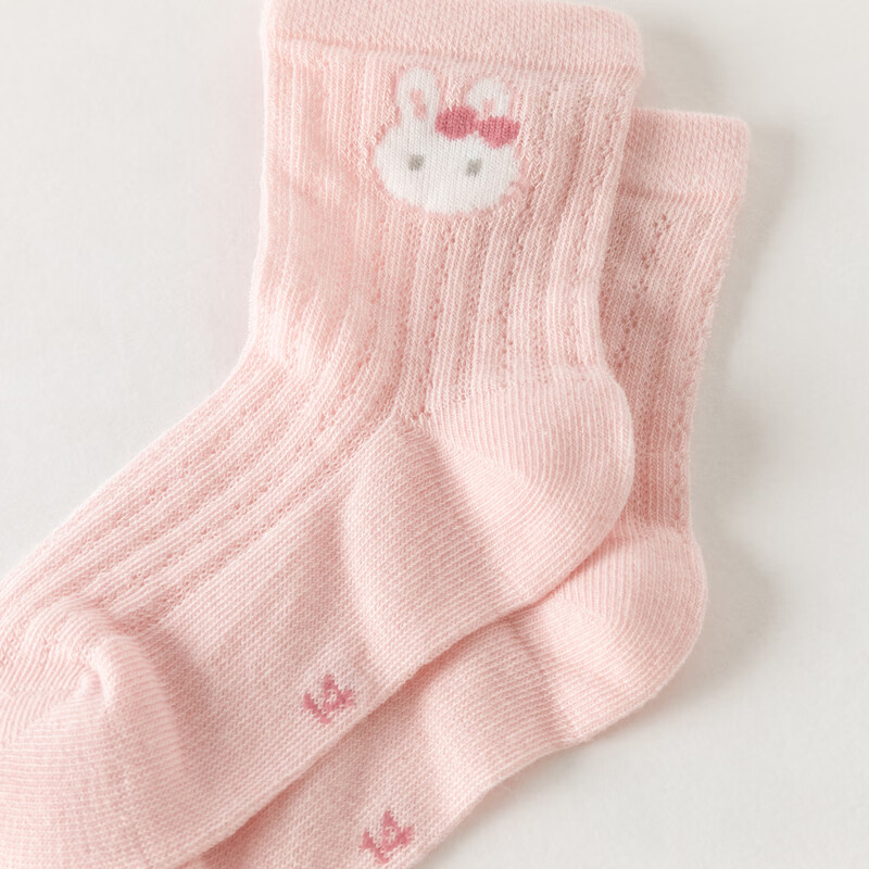 DAVE & BELLA Children's Socks Girls Short Socks Baby Thin Socks 2 Pairs Set (Mall Same Style)