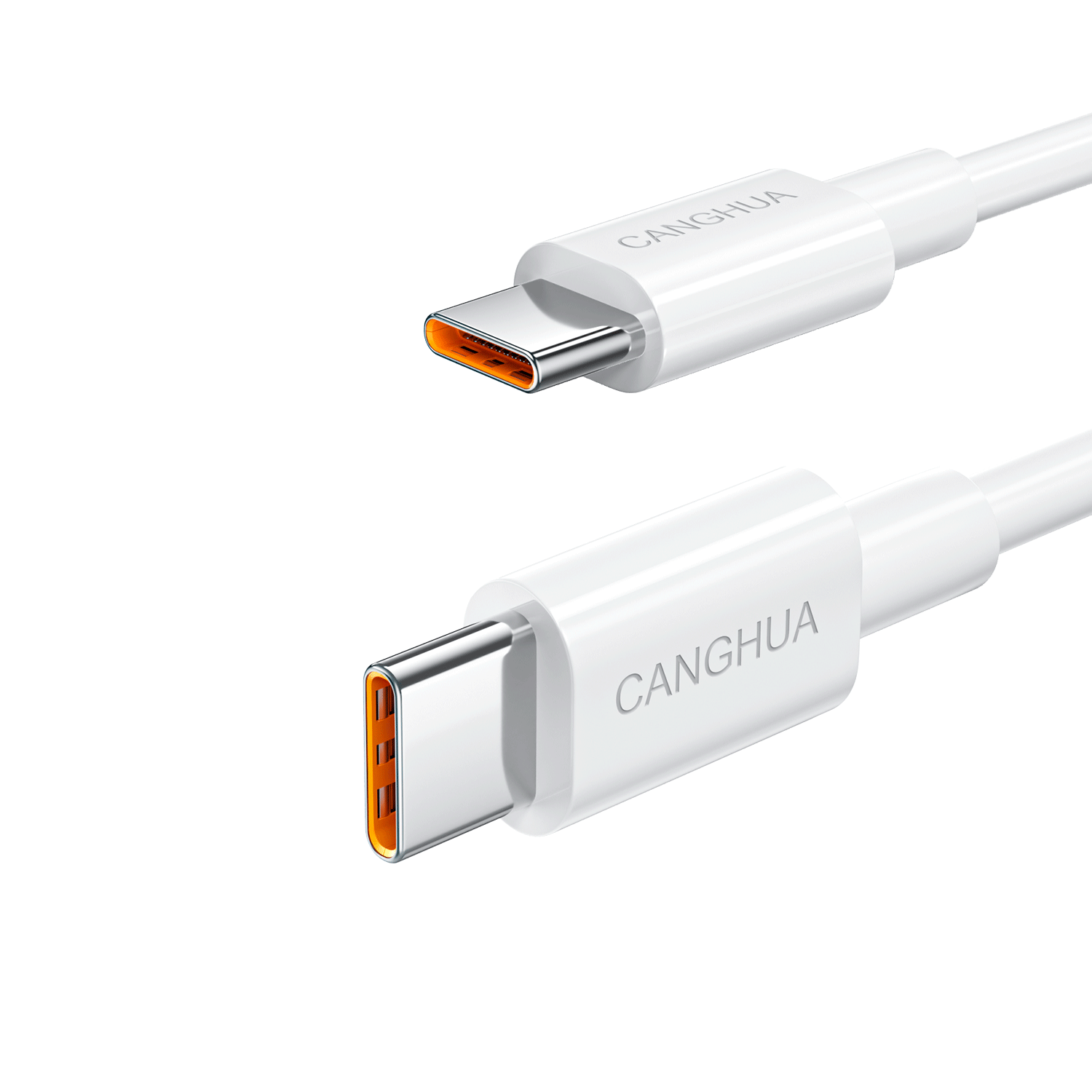 CangHua Compatible with Huawei Laptops, 6A Fast Charging Dual-Head Type-C Data Cable, 65/90W Suitable for MateBook D14/16/13/X Pro Charger Cable, 1.8 Meters