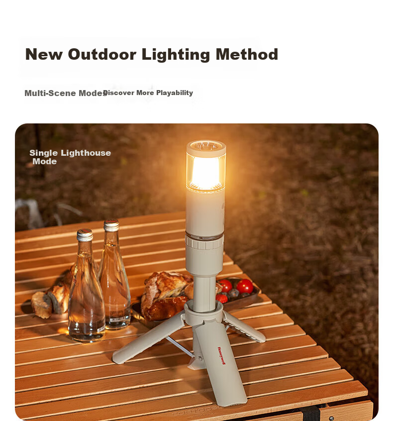 Honeywell Bedside Standing Lamp Hanging Ambient Light Beauty Light Outdoor Camping Telescopic Multifunctional Emergency Lamp 8