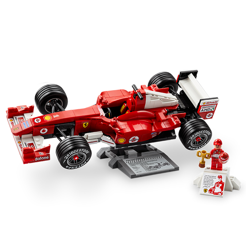 LEGO Building Blocks 11375 Ferrari F2004 with Michael Schumacher Boys and Girls Toy Birthday Gift Display Model