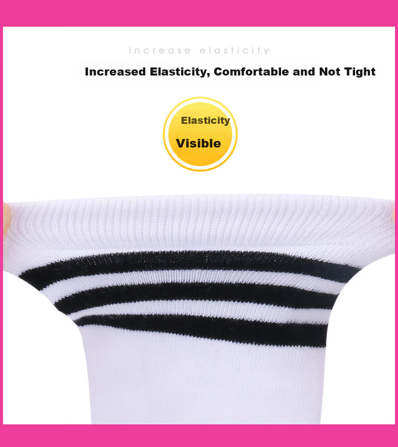 Barbie Kids Over-the-Knee Long Socks Spring Summer Mesh Girls Mid-Calf High Socks White School Uniform Style 4