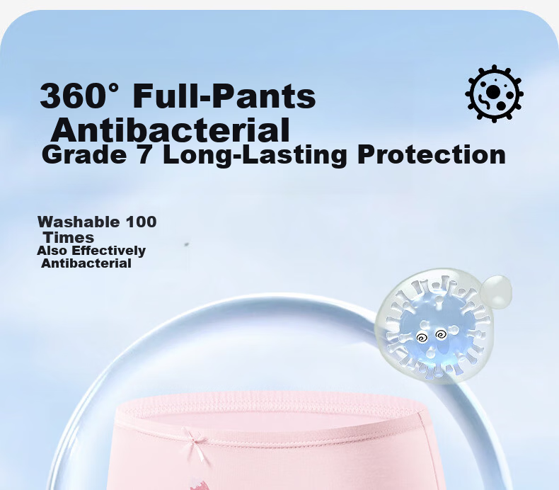 Inbolun Girls' Cotton Boxer Briefs Mid-Large Kids Children's Shorts 3-Pack 10756 Size 120 3