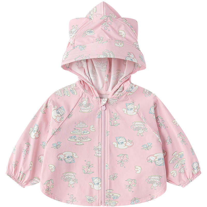 Balabala Baby Sun Protection Jacket Children's Coat 2026 Summer Cooling Boys Girls Hooded Top UPF50+