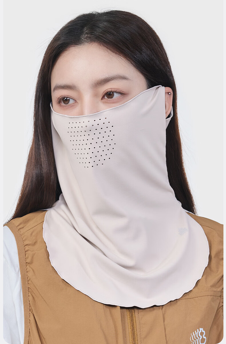 MISSION UV Ice Silk Sunscreen Face Mask Women's Summer UV Protection Sunshade Veil Cycling Neck Guard Breathable Full Face Mask 10