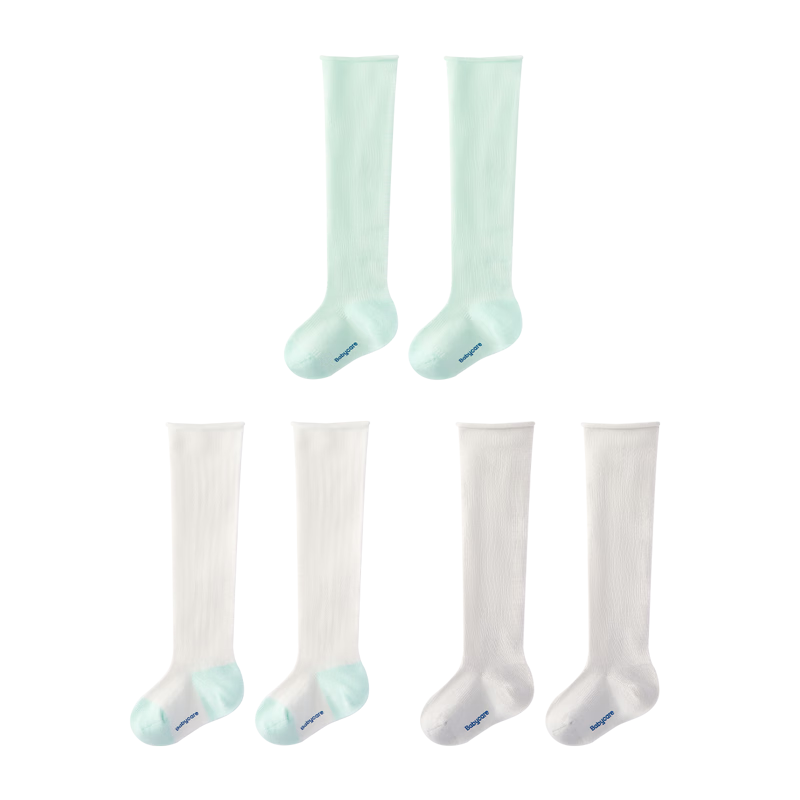Babycare Children's Fountain Mesh Long Socks Boys Girls Cotton Soft Breathable Sea Mist Milk Cap M