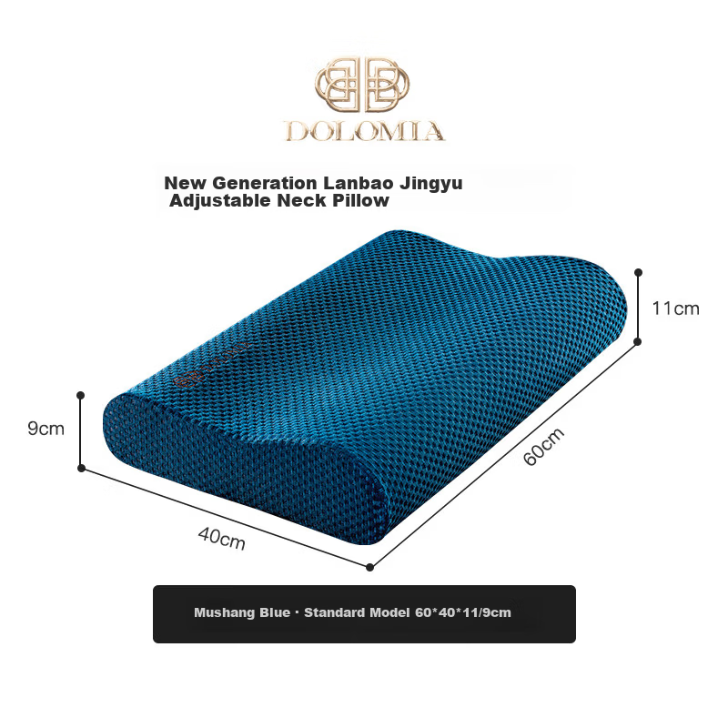 DoloMiA Gel Factor High and Low Pillow Neck Support Pillow Cervical Spondylosis Deep Sleep Memory Foam Core for Men and Women