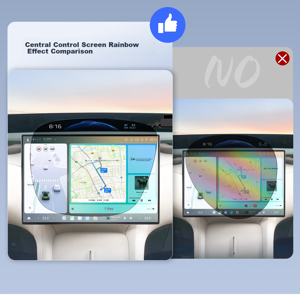 ZIPPO USA Polarized Clip-On HUD Heads-Up Display Photochromic Sunglasses Anti-Glare Electric Vehicle Driving 06E77 10