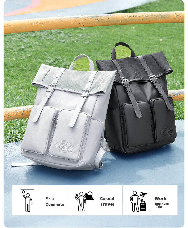Dickies Men's Multifunctional Waterproof Large Capacity Laptop Backpack for Work, Commuting, Travel, and Students 3