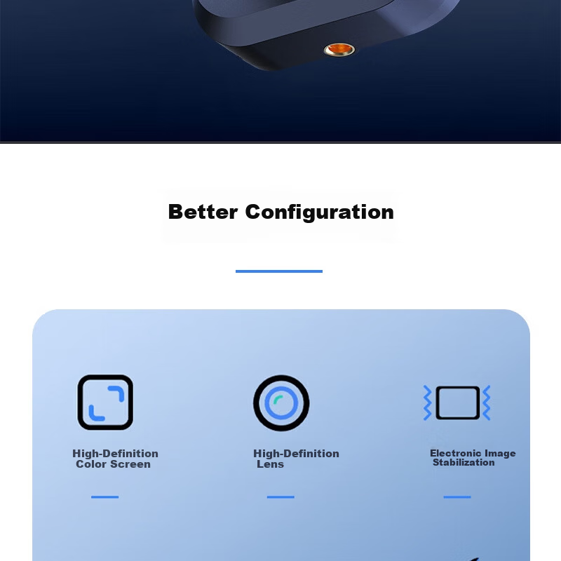 Black Cat Diary DM10 Thumb Camera Magnetic Cycling Recorder Sports Selfie HD Action Camera Electric Motorcycle Recorder Portable Pocket Vlog Camera 2