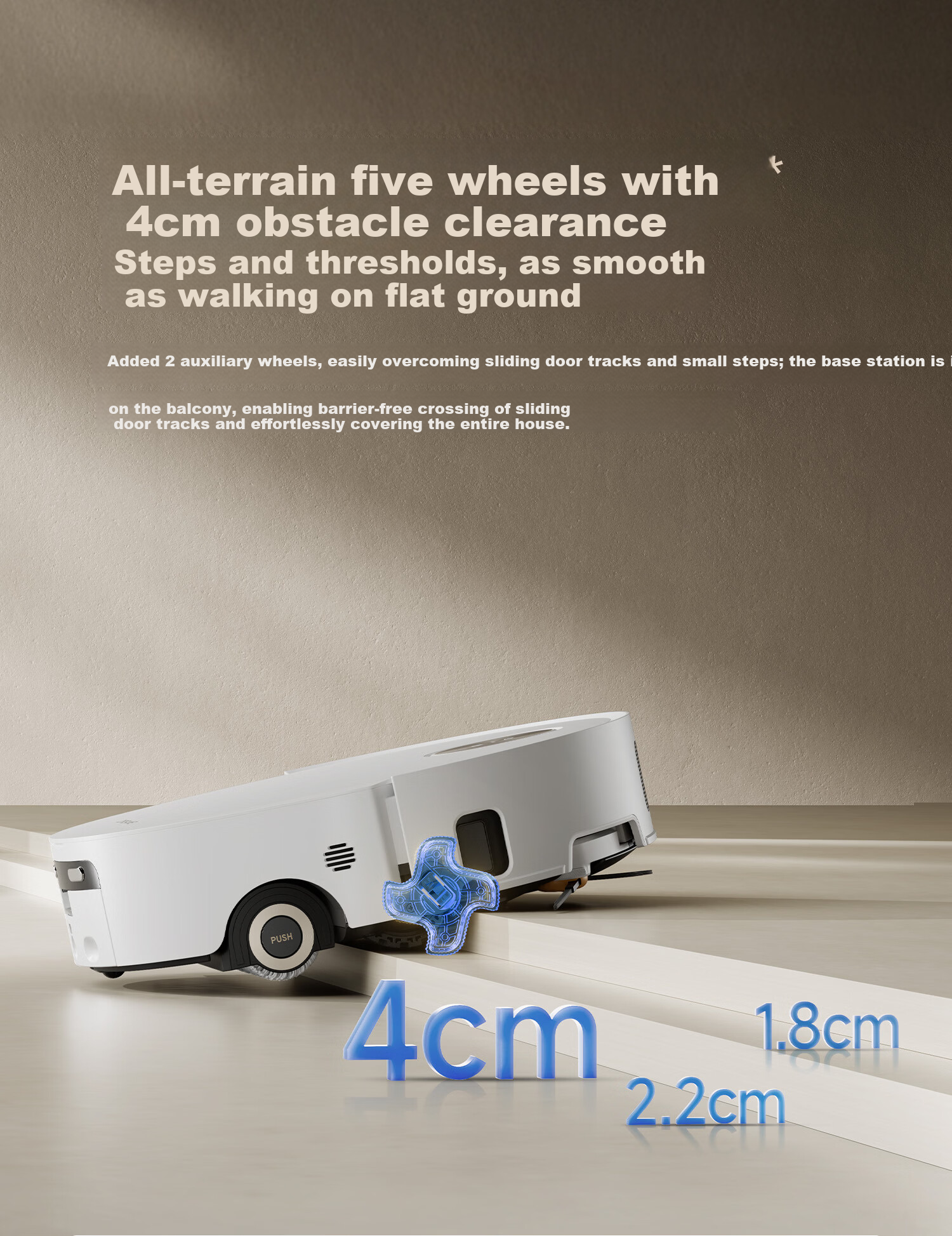 Dreame S60 Selected Drum Sweeping Robot Vacuum Mop Combo Automatic Cleaning Robot Water Tank Version RLH21SE 16