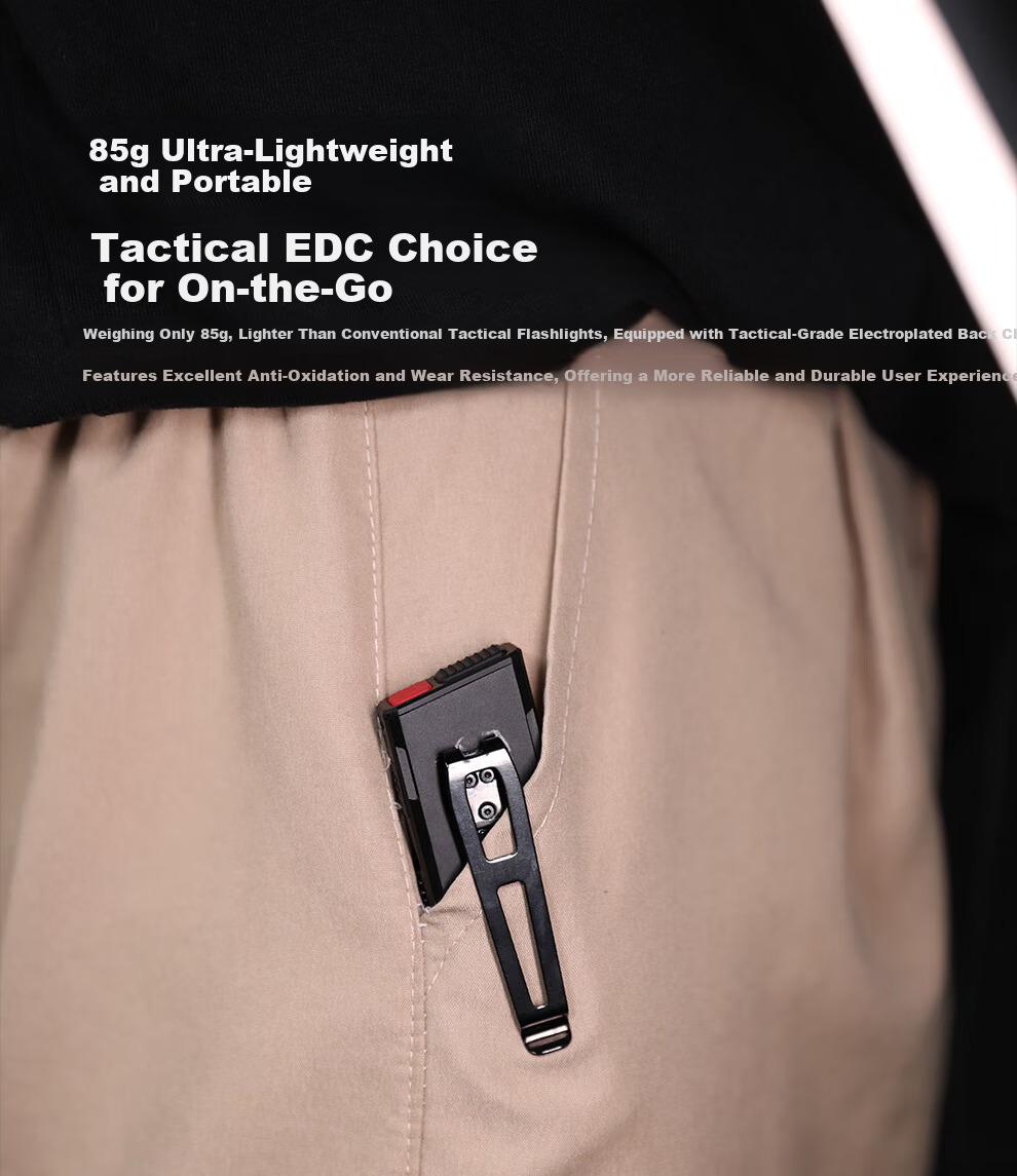 KLARUS X2 Ultra-Thin EDC Tactical High-Brightness Rechargeable Long-Lasting Outdoor Portable Multifunction Flashlight 11