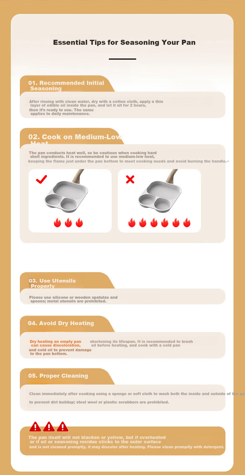 Joyoung 23cm Titanium Non-Stick 3-in-1 Multifunctional Breakfast Pan for Stove Use 6