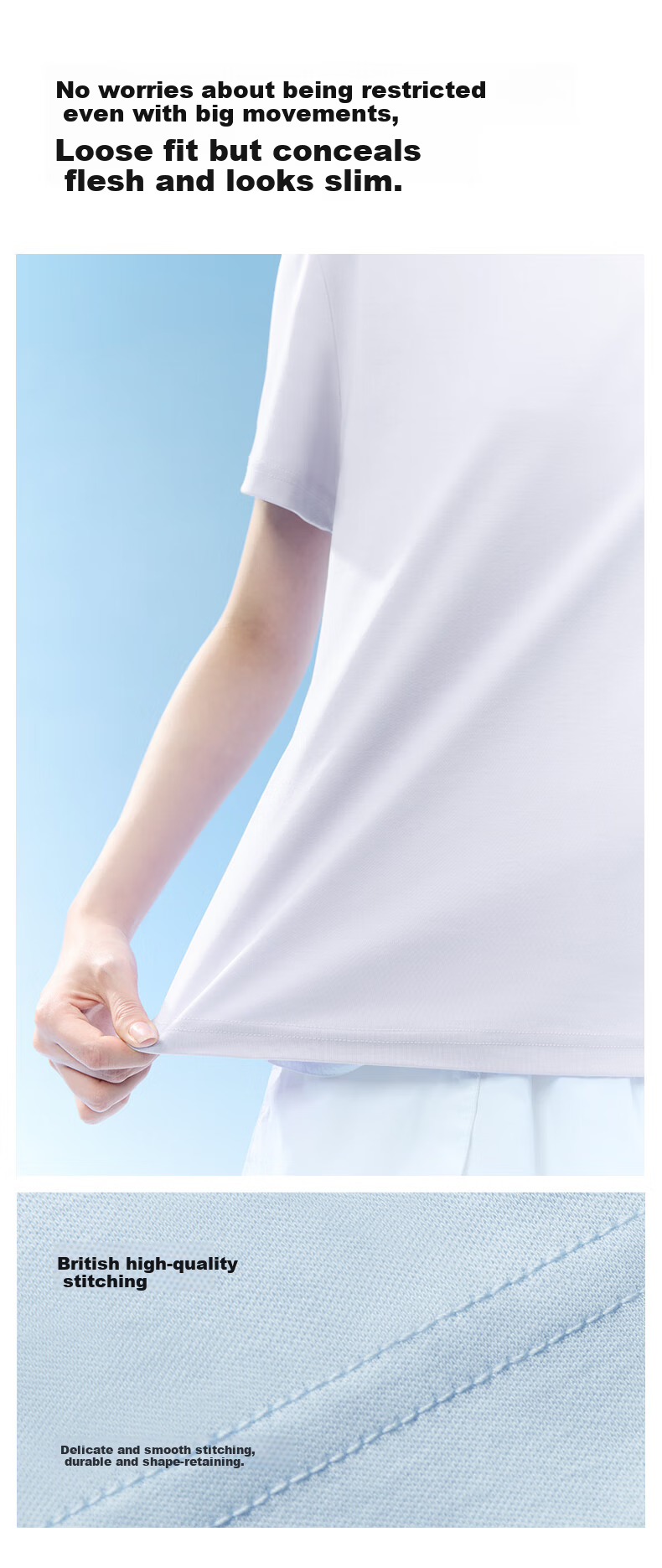 MiiOW New Water Shine T-Shirt Women's Liquid Ammonia 100% Cotton Crew Neck Casual Sports Base Shirt 6