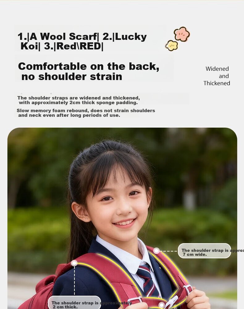Edison Inventor Middle School Backpack with Spine Protection for Boys And Girls, High School Students, Anime-Style Trendy Backpack 2564-3 Light Blue 8