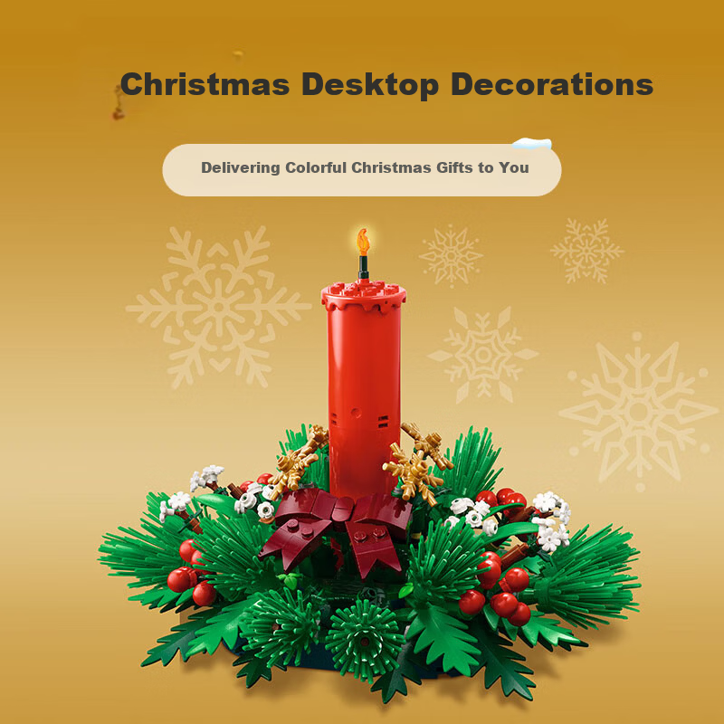 LEGO 40743 Christmas Desktop Decoration Building Blocks Toy for Boys and Girls Birthday Gift Ornament