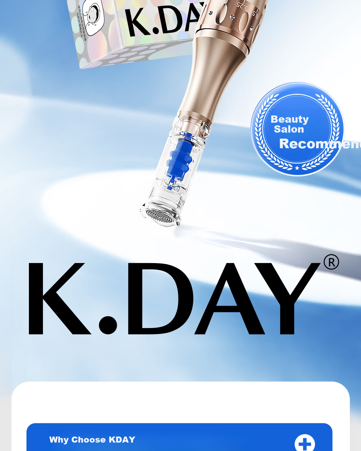 KDAY Electric Microcrystal Needle Scalp Hair Growth Infusion Serum Roller Minoxidil Applicator Beauty Salon Mesoderm MTS 2