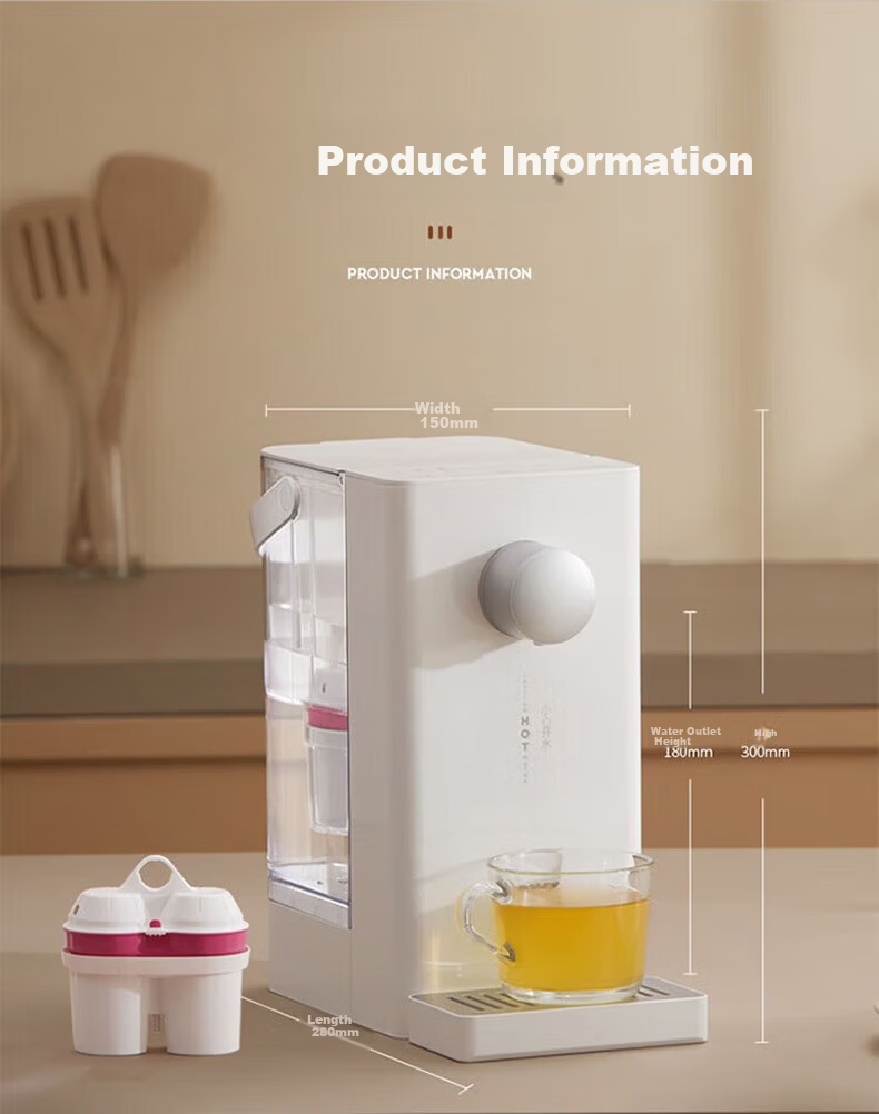 Beisi Home Desktop Instant Hot and Cold Water Purifier All-in-One UV Sterilization Direct Drinking Machine No Installation WD23BCW with 7 Filters Magnesium Ion A2 18