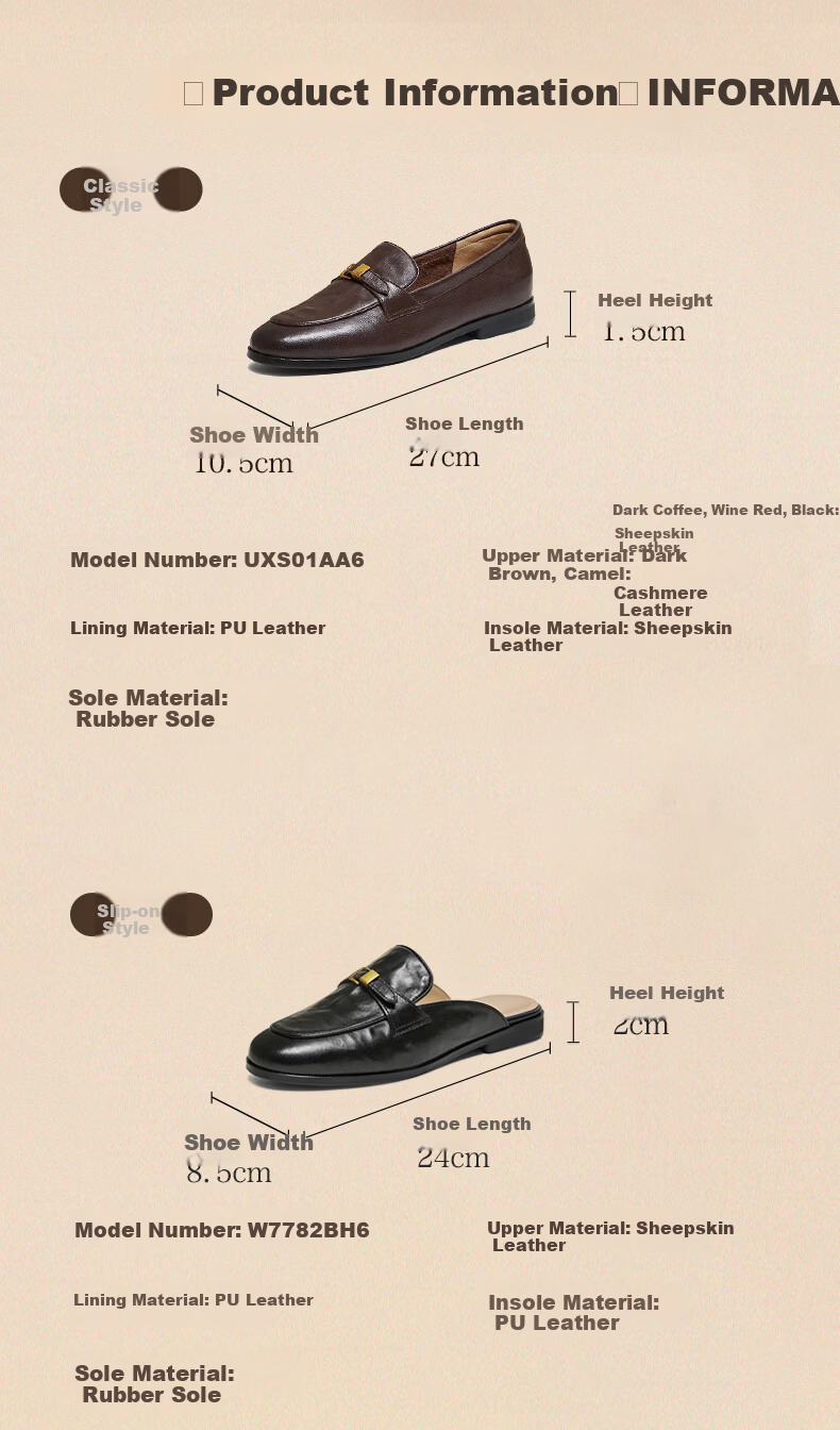 Basto [Jazz Vinyl] 26 Spring British Ultra-Soft Lambskin Loafers Women Single Shoes UXS01AA6 Off-White 38 5