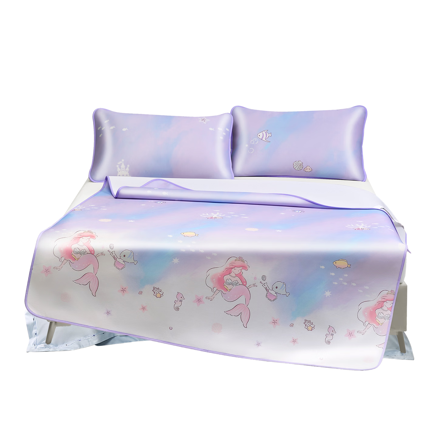 Luolaikids Class A Cool Breathable Machine Washable Ice Silk Mat Single Cooling Mat for 0.9m Bed, 90*195 Cm