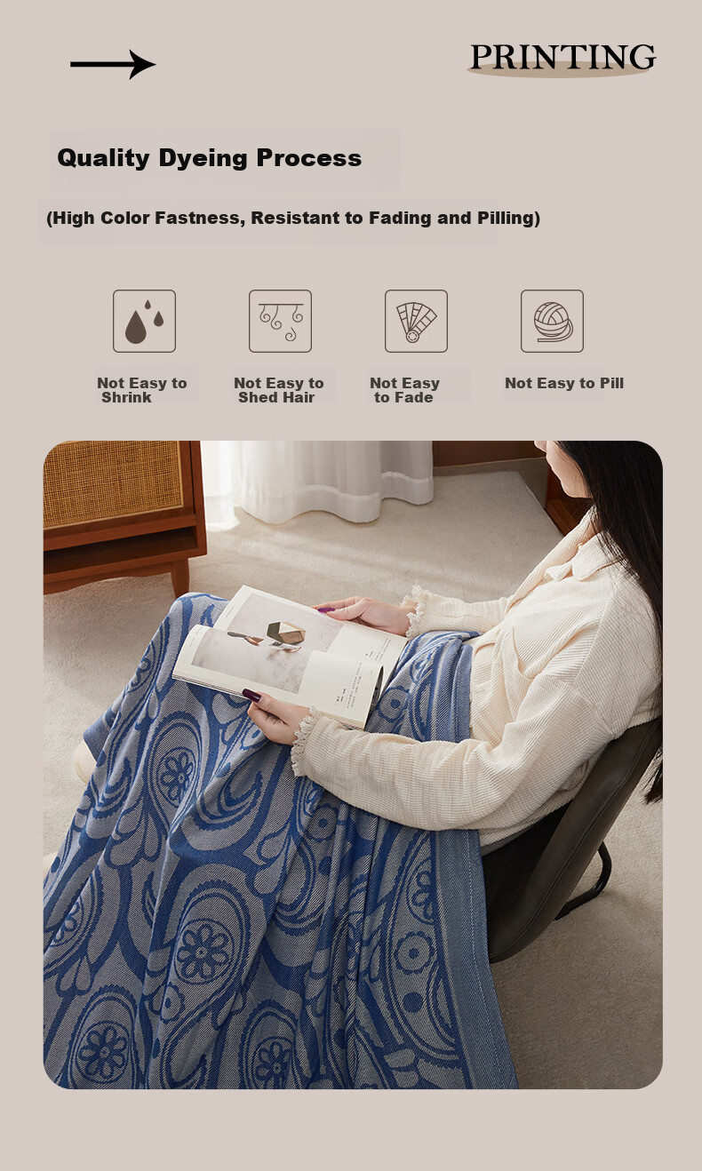 Boyang Home Textile First Class Airplane Blanket Air Conditioning Blanket Office Nap Blanket Cover Blanket Youlan 130*195cm 9