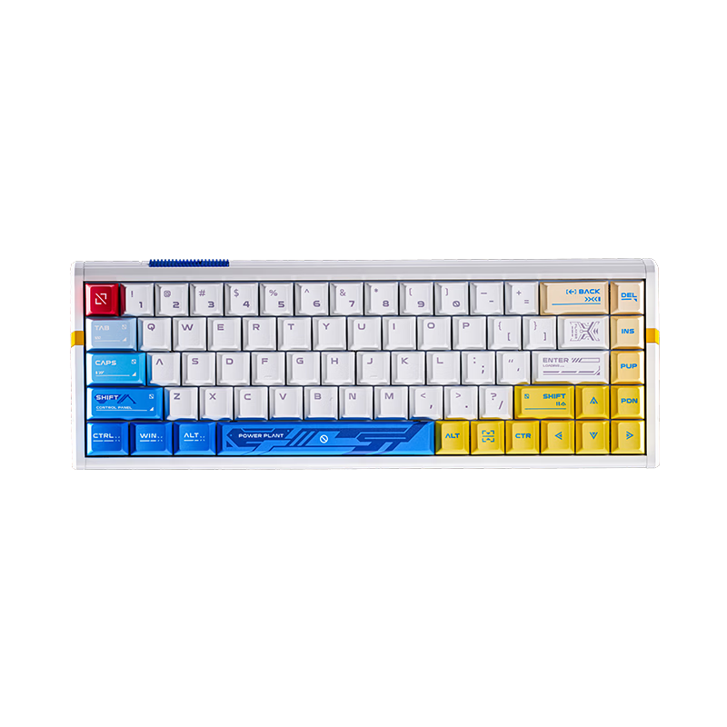 ATKRS6+ Magnetic Axis Keyboard Customizable Gaming Mechanical Keyboard Wired Hot-Swappable Office Delta 68-Key RS6Ultra+ White Shadow Warrior Ice Blade Axis Pro