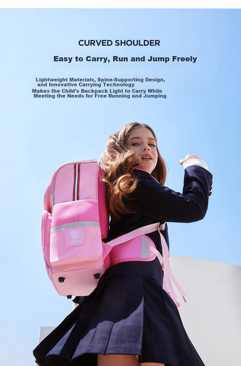 Zoy Zoii Children's School Backpack for Grades 1-6 Boys and Girls Lightweight Ergonomic Breathable Shoulder Bag Back to School Gift 11