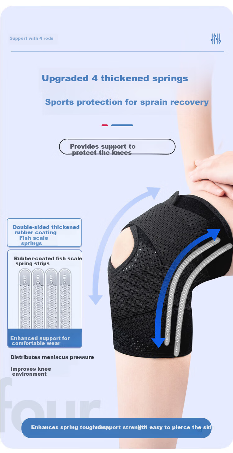 BM Medical Knee Brace for Meniscus Injury Running Mountaineering Basketball Synovitis Patella Knee Support 8