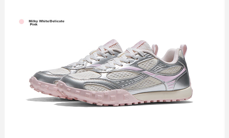 CAMEL Liuguang 2nd Generation Thin Sole Women's Breathable Casual Retro German Training Shoes K26BX5L3008 Silver/Ivory White Size 37 19